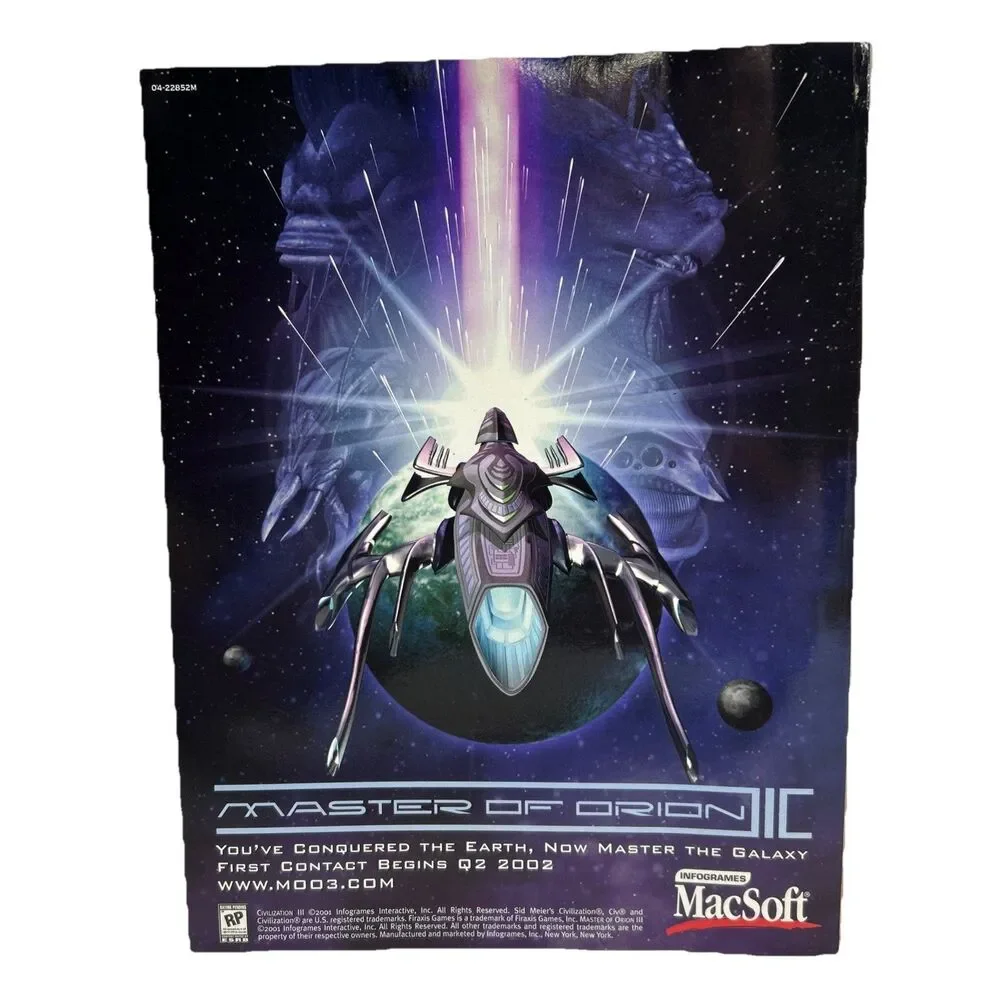 🔥Vintage - Sid‎ Meier's Civilization III Instruction Booklet MAC (Manual Only)